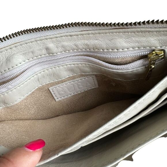 Buba London Hand Woven Leather Rose Gold Purse Wristlet - Picture 5 of 8